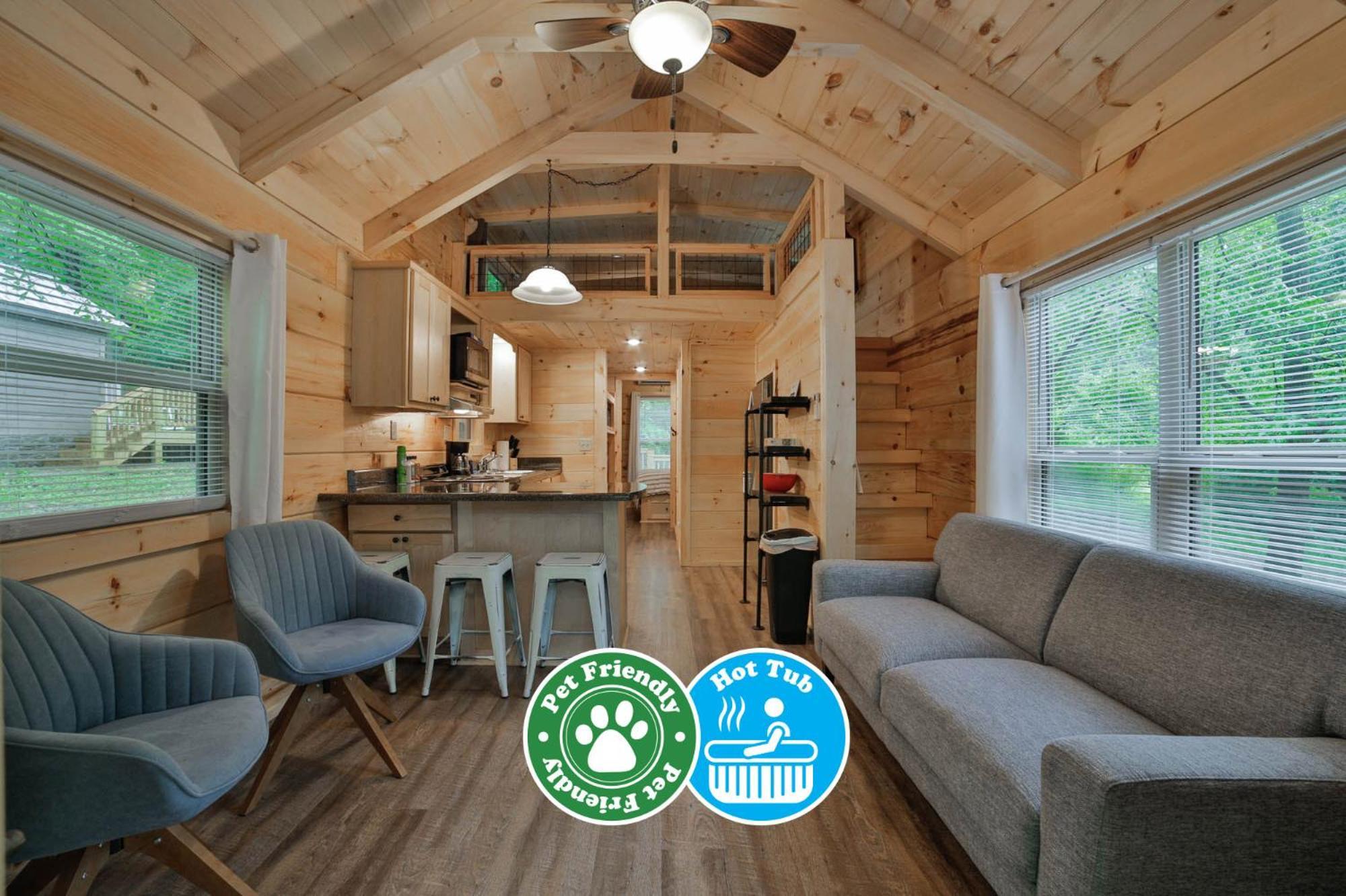 Lena Cabin Wooded Tiny Cabin - Hot Tub Chattanooga Exterior photo